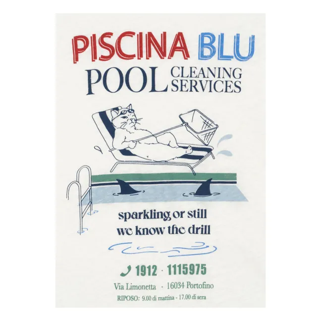 Era Piscina T-shirt Linen and organic cotton | White