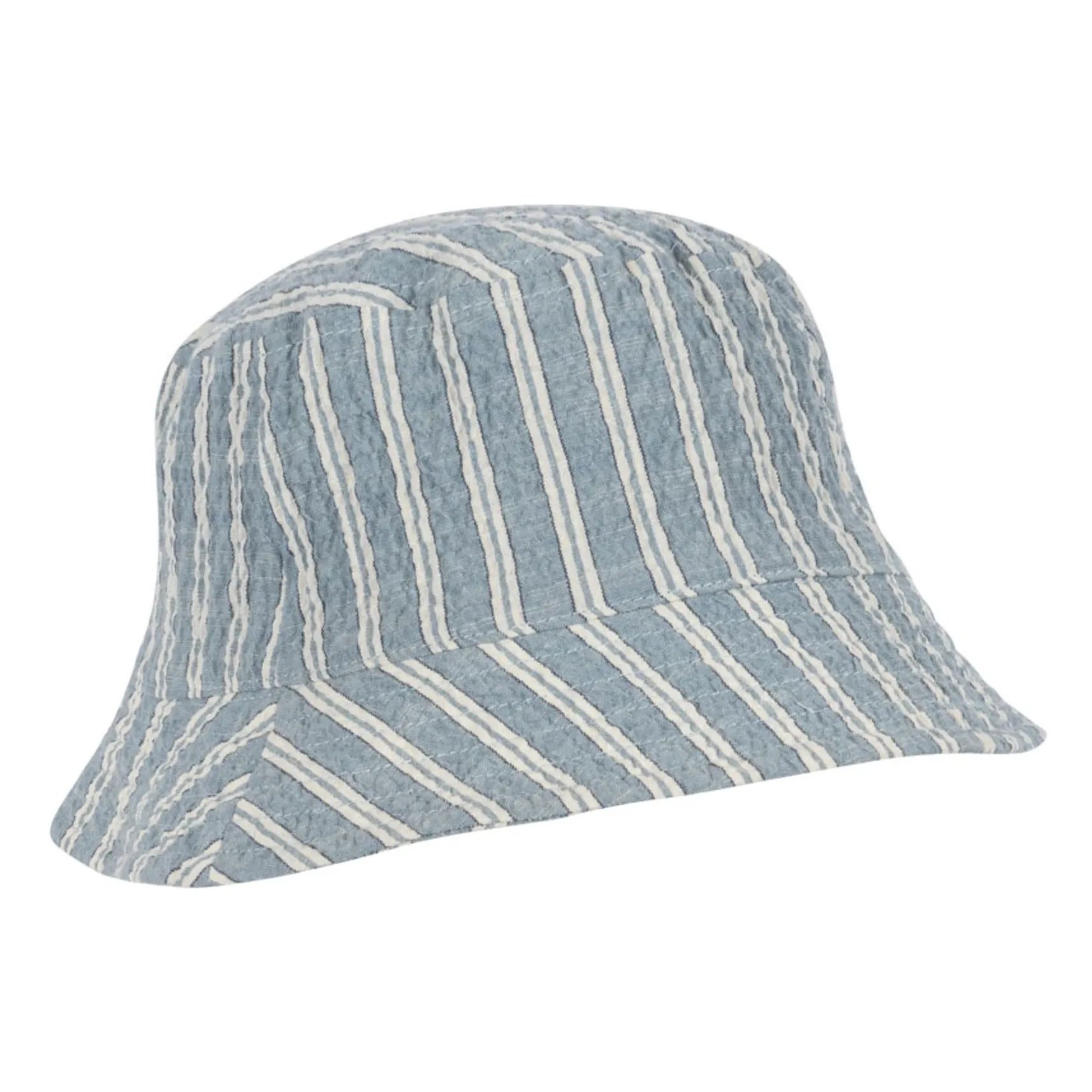 Chapeau Elliot Rayé Coton Bio | Bleu- Image produit n°1