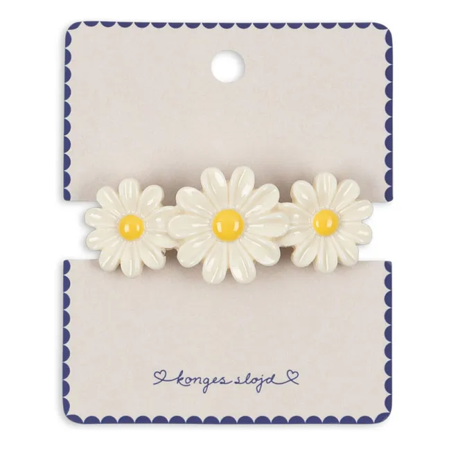 Spange Margeriten | Seidenfarben