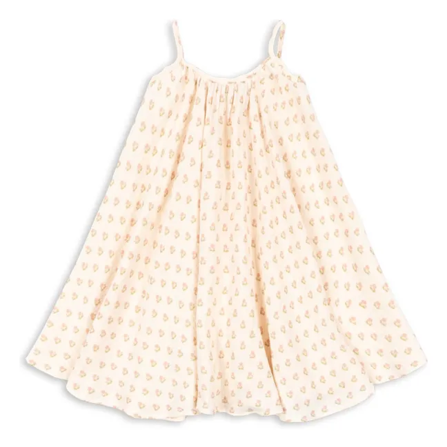 Robe Bretelles Coco Coton Bio | Rose pâle