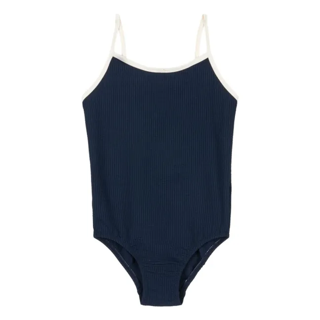 Bowie Knot Swimsuit Recycled Fibers | Navy blue