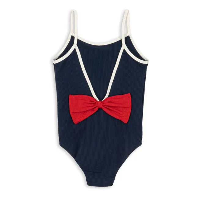 Bowie Knot Swimsuit Recycled Fibers | Navy blue