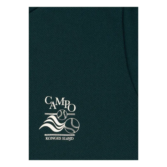 Conjunto de camiseta y pantalón corto de fibra reciclada Bolt | Verde Oscuro