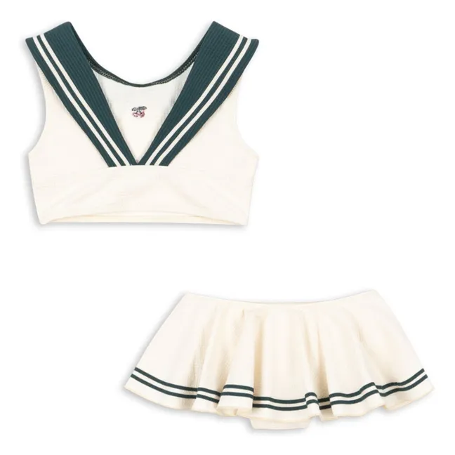 Sailor Recycled Fiber Swimsuit | Ecru