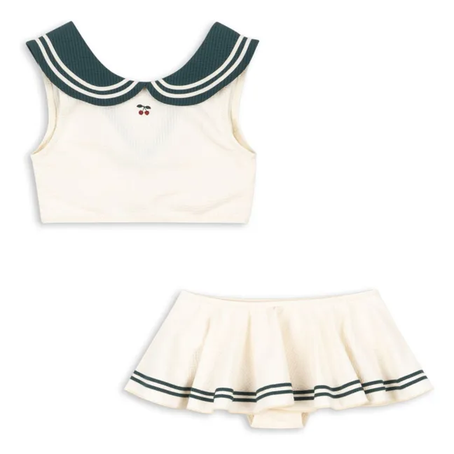 Maillot de Bain Sailor Fibres Recyclées | Ecru
