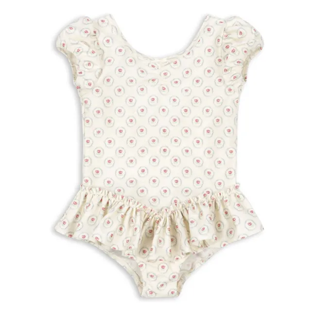 1 Piece Swimsuit Malti Ruffles Recycled Fibers | Ecru