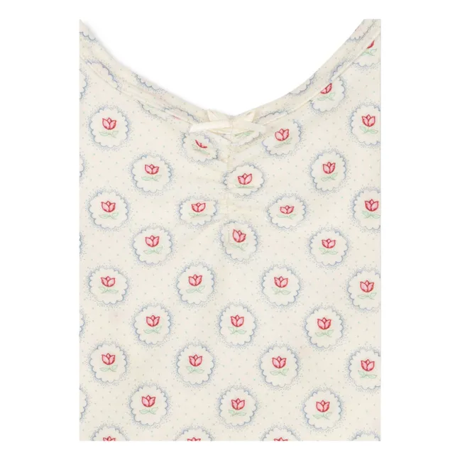 Traje de baño de 1 pieza con volantes Malti Fibras recicladas | Crudo