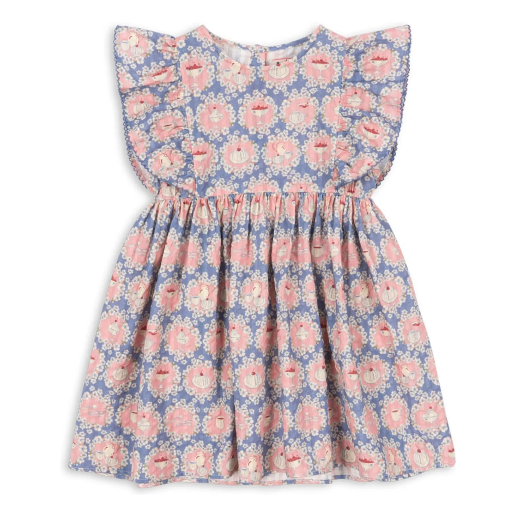 Konges Sløjd Blue Kim Snacks Organic Cotton Dress