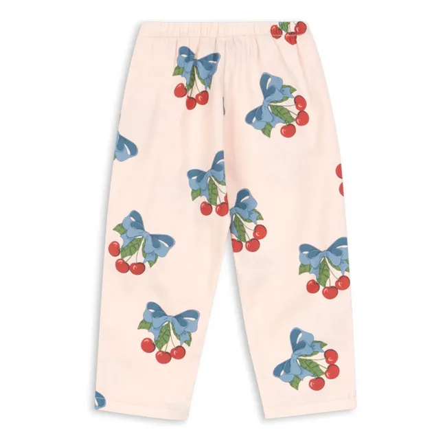 Pantalon Frankie Cerises Coton Bio | Rose