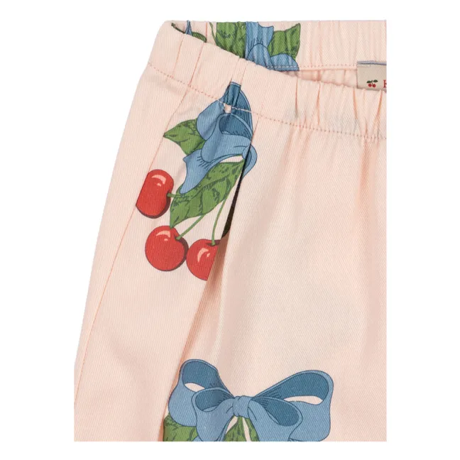 Pantalon Frankie Cerises Coton Bio | Rose