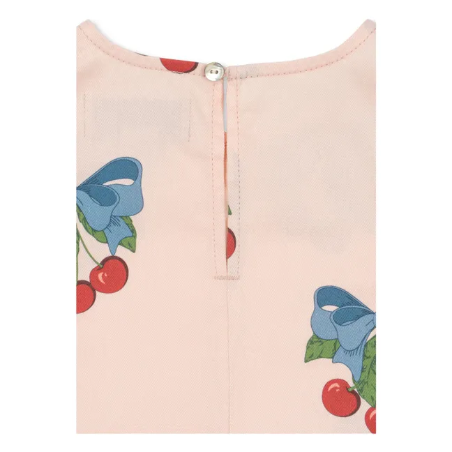 Robe Frankie Cerises Coton Bio | Rose