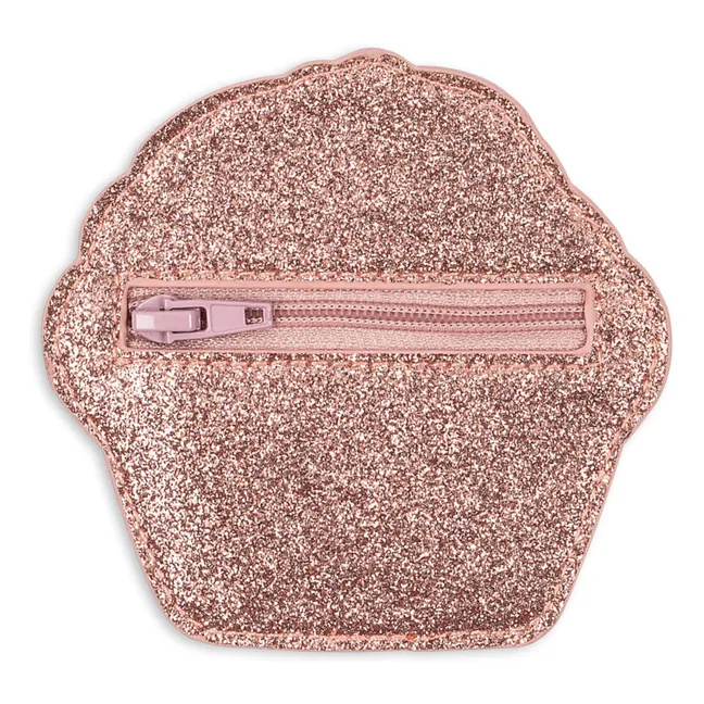 Monedero de lentejuelas Cupcake | Rosa