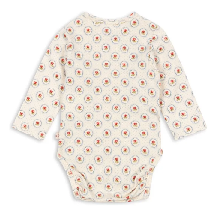 Body Géométrique Coton Bio | Ecru- Image produit n°2