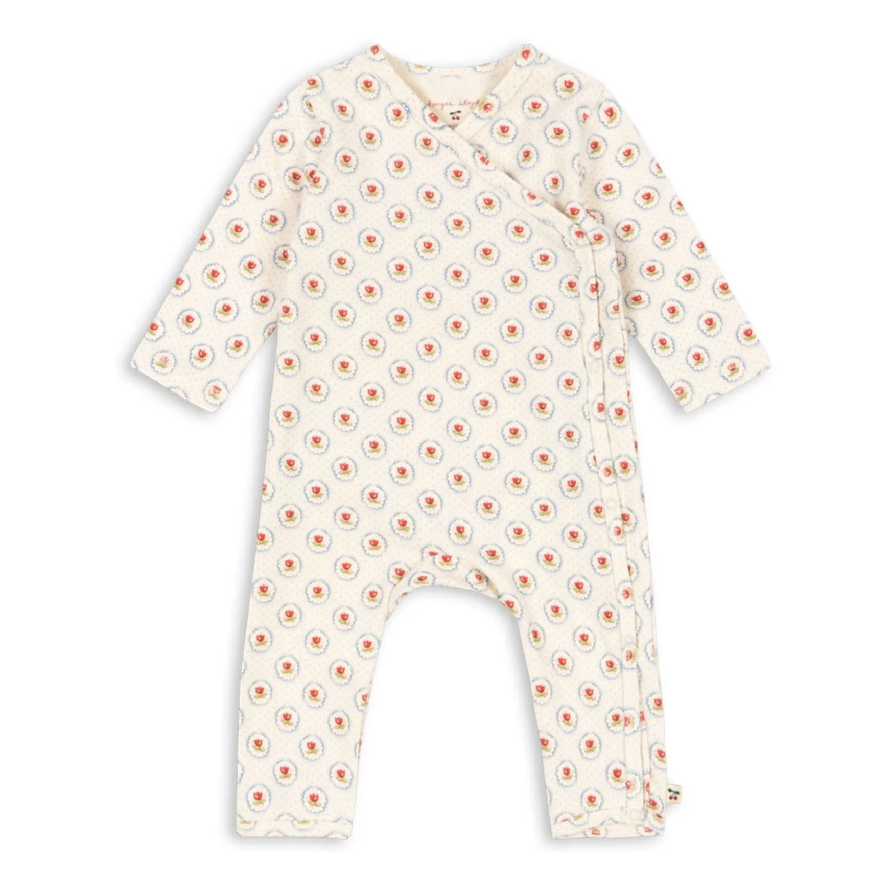Konges Sløjd Ecru Geometric Organic Cotton Jumpsuit