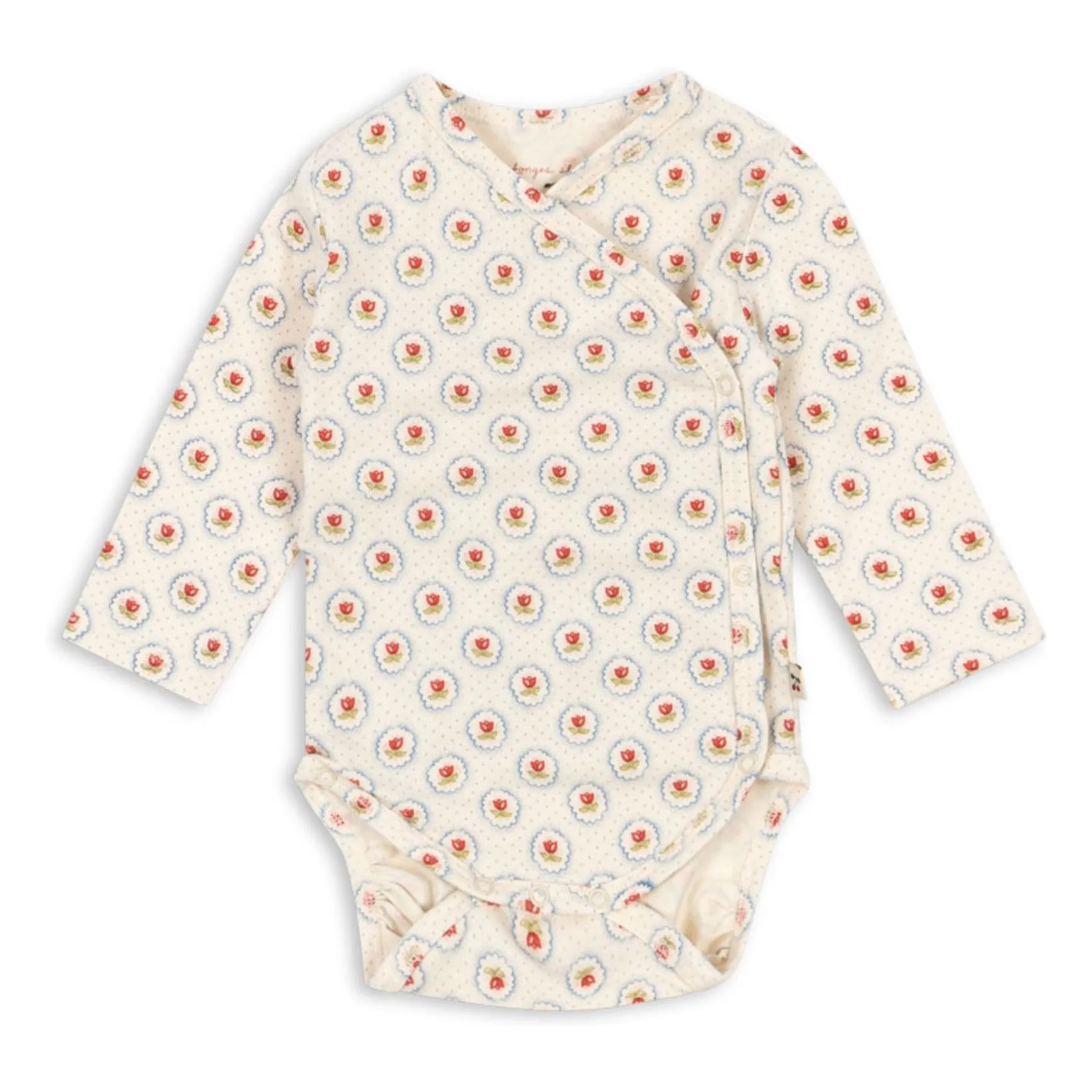 Konges Sløjd Ecru Geometric Bodysuit Organic Cotton