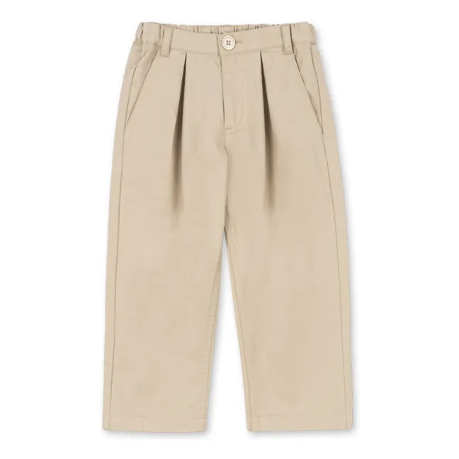 Pantalones chinos de algodón ecológico Willo | Beige
