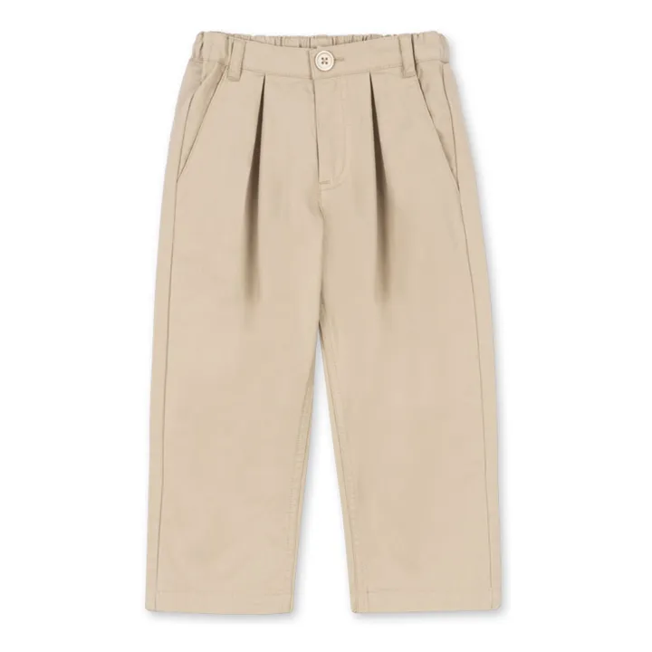 Pantalones chinos de algodón ecológico Willo | Beige- Imagen del producto n°0