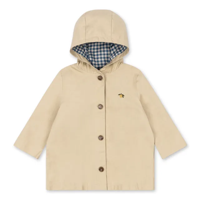 Kurzer Trenchcoat Zitrone | Beige