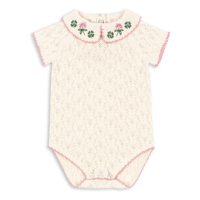 Body Durchbrochene Rose | Seidenfarben