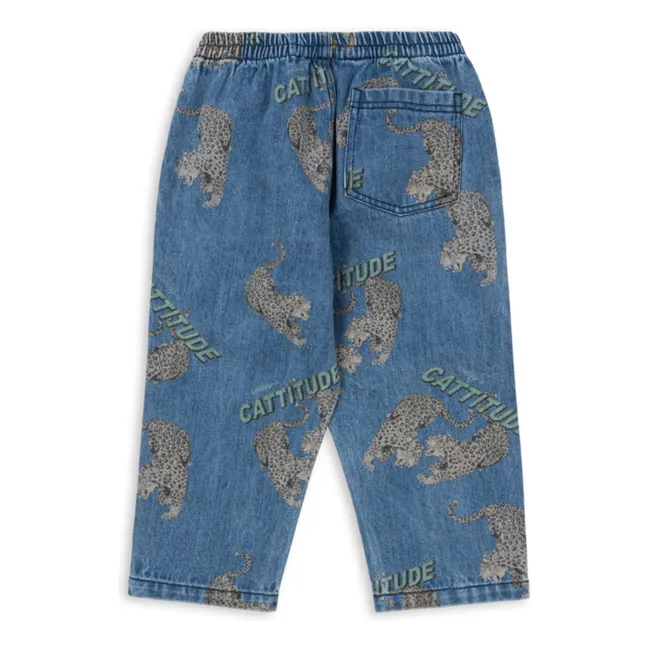 Vaqueros Cheetahs Magot de algodón orgánico | Azul