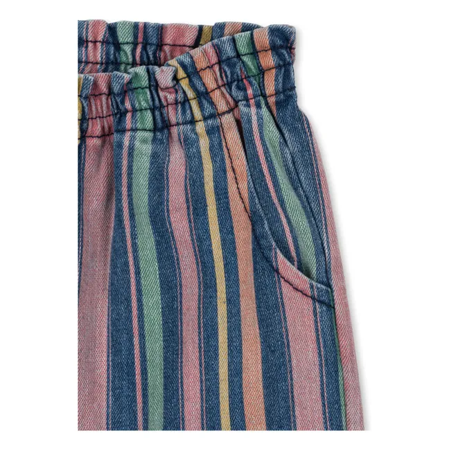 Gestreifte Magot-Hose aus Bio-Baumwolle | Blau