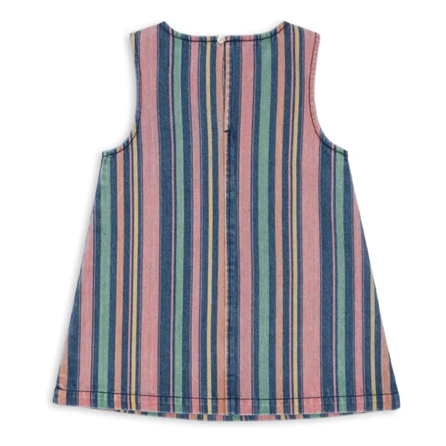 Striped Organic Cotton Magot Dress | Blue