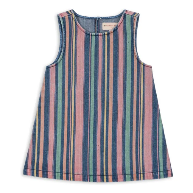 Striped Organic Cotton Magot Dress | Blue