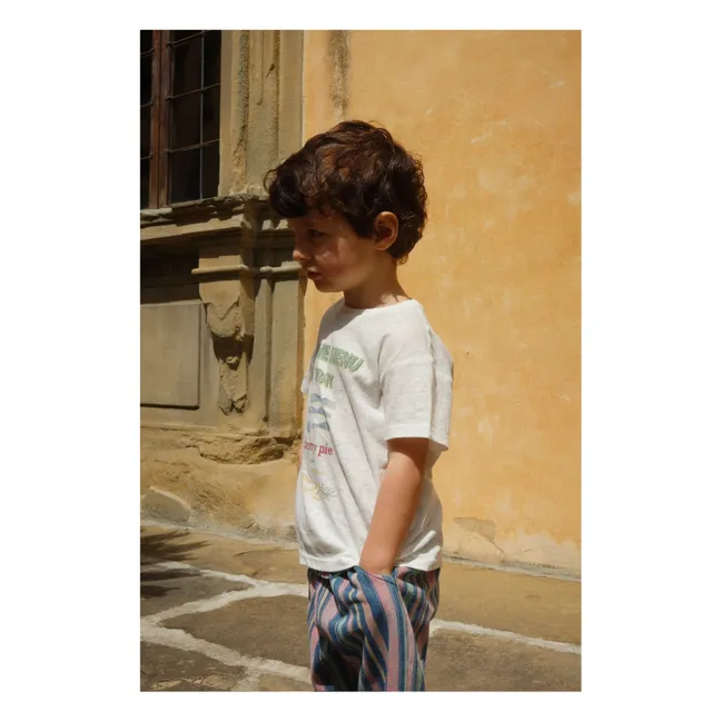 Striped Organic Cotton Magot Trousers | Blue