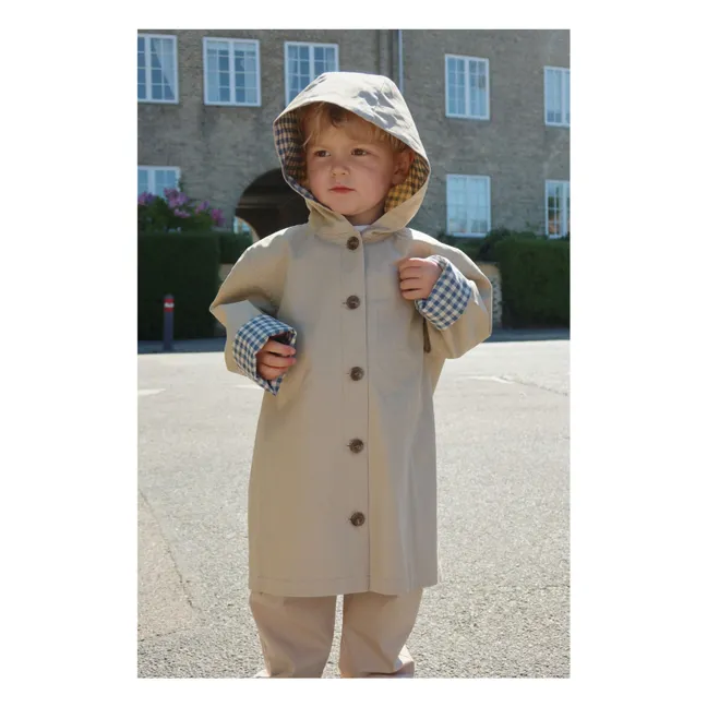 Kurzer Trenchcoat Zitrone | Beige