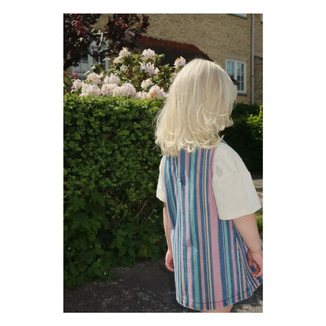 Striped Organic Cotton Magot Dress | Blue