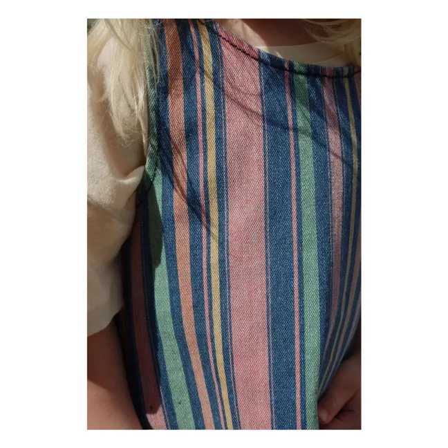 Robe Magot Rayée Coton Bio | Bleu