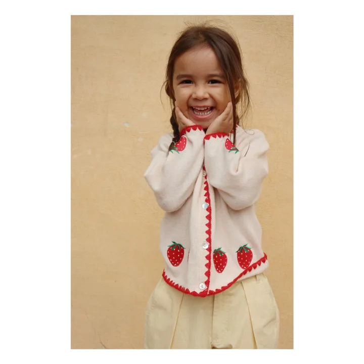 Pantalones chinos de algodón ecológico | Amarillo- Imagen del producto n°2