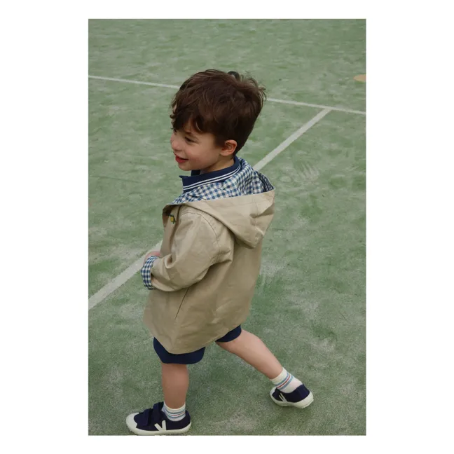 Kurzer Trenchcoat Zitrone | Beige
