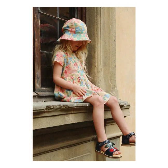 Pacey Floral Organic Cotton Hat | Beige