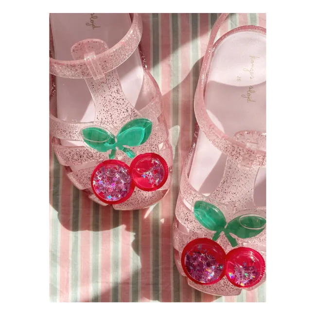 Sandales d'eau Lilo Cerises | Rose pâle