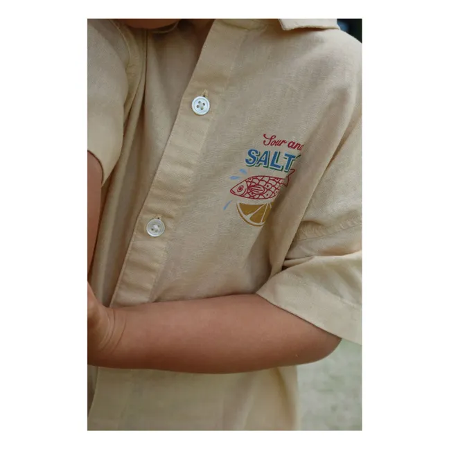 Camisa Franzen Linen | Beige