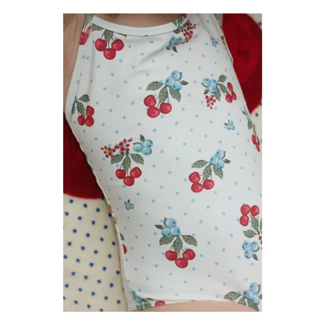 Maillot de Bain Frago Cerises Fibres Recyclées | Ecru