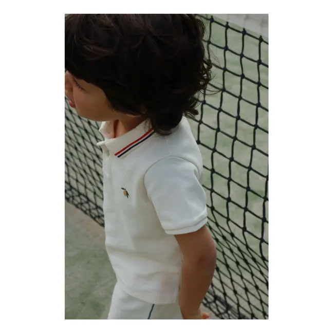 Florian organic cotton polo shirt | White