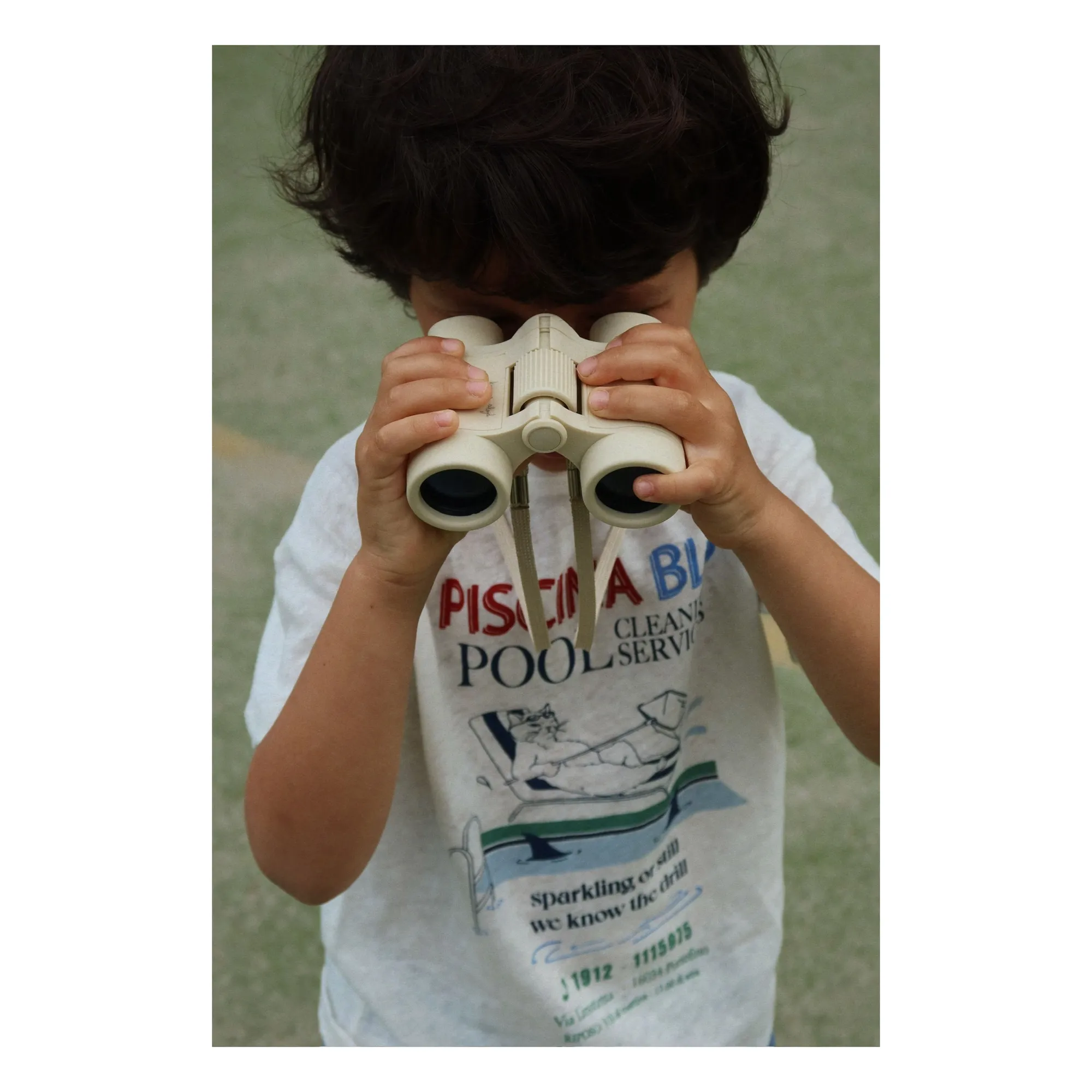 Camiseta Era Piscina Lino y algodón orgánico | Blanco- Imagen del producto n°1