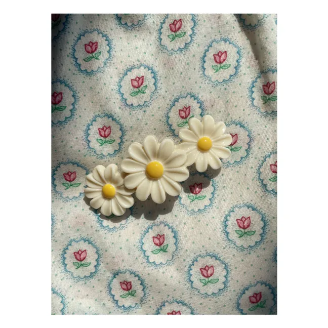 Spange Margeriten | Seidenfarben
