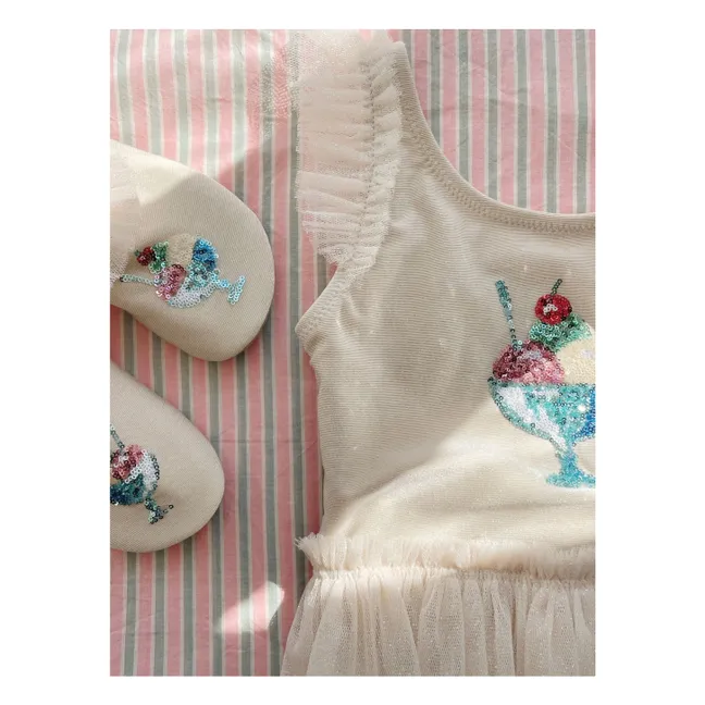 Traje de baño de tul Amandine | Crema