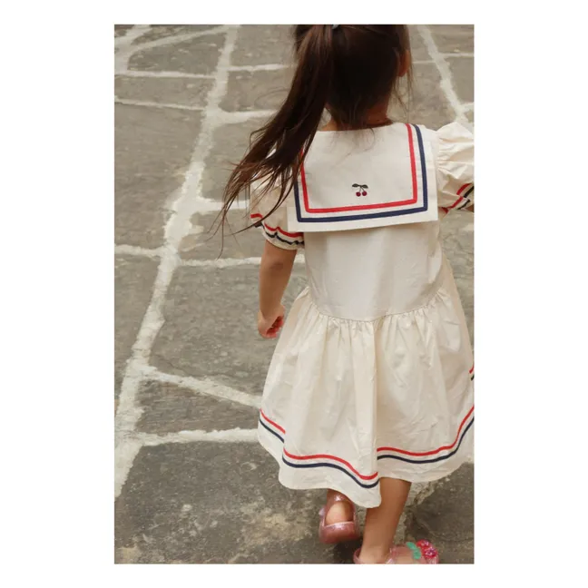 Vestido Allie de algodón orgánico | Crudo