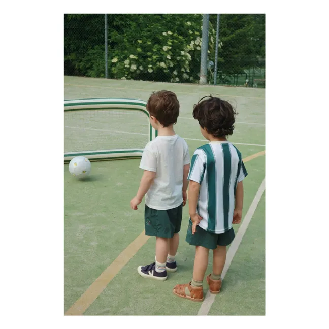 Act striped T-shirt Recycled fibers | Green