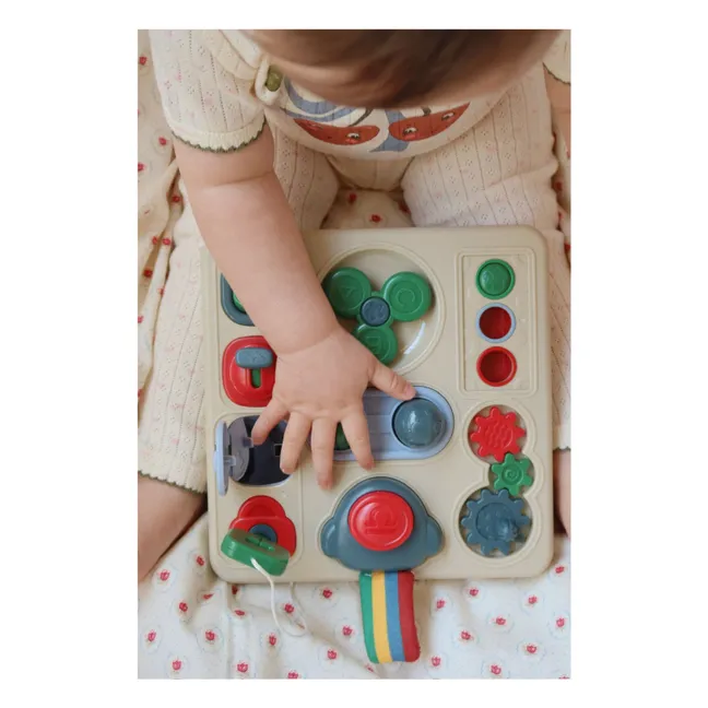 Legging Minnie Cœurs Coton Bio | Ecru