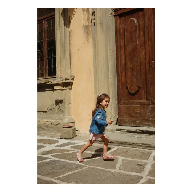 Denim Sequins Magot Glaces Organic Cotton Jacket | Blue