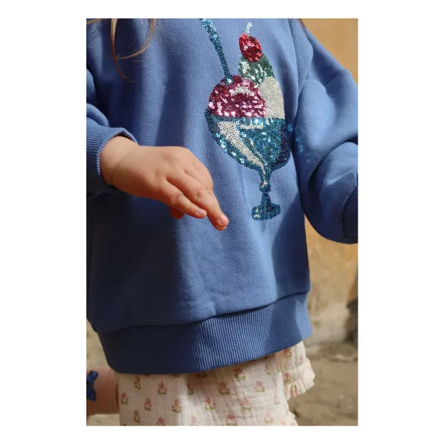 Loumilla Ice Cream Sweat Algodón orgánico | Azul