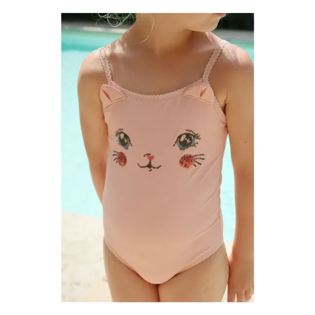 Traje de baño de 1 pieza Kitty Fibras Recicladas | Rosa