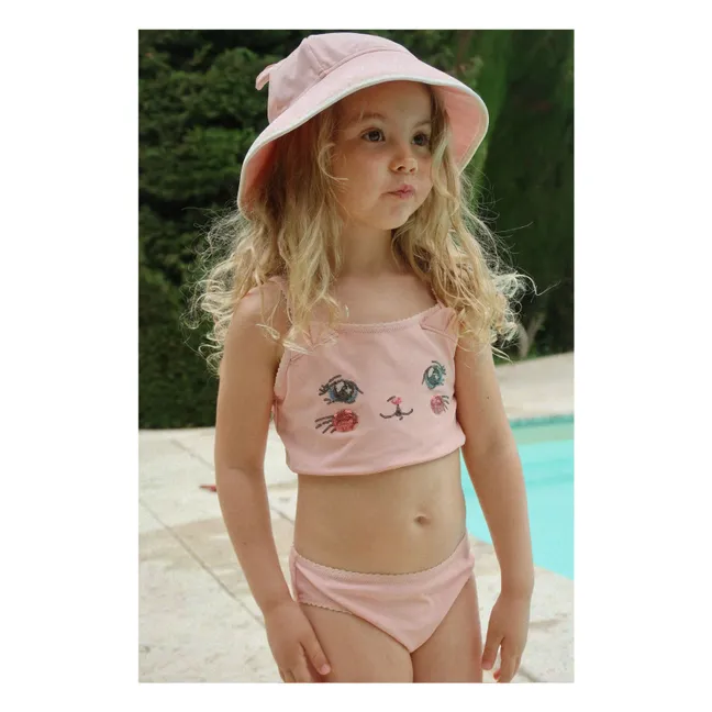 Bañador de fibra reciclada Kitty | Rosa