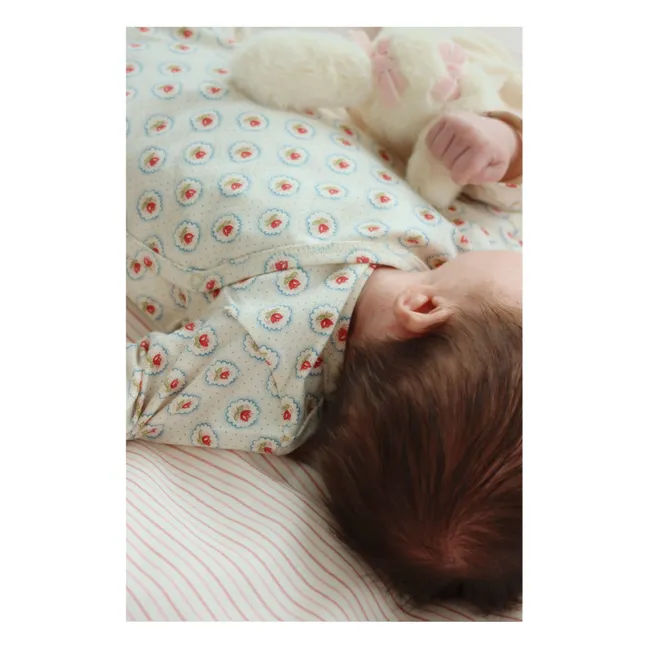 Geometric organic cotton jumpsuit | Ecru