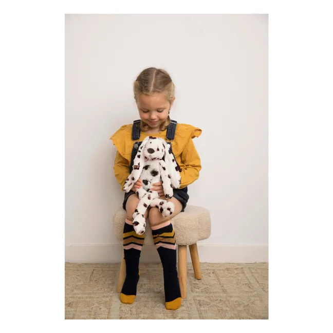 Coniglio di peluche Richie Special | Noir/Blanc